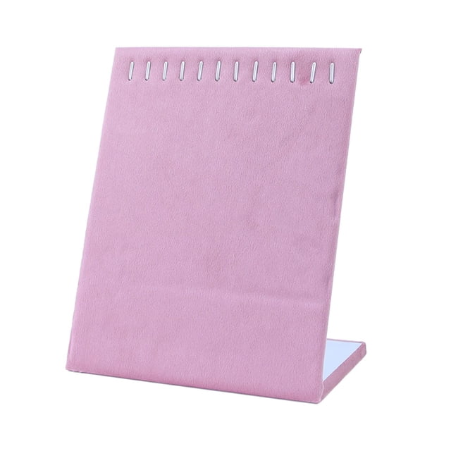 fastboy Support de Présentation de Collier pour Femmes Présentoir de Collier Multifonction Rose 20x10.5x23cm