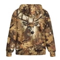 thumbnail image 5 of Uorisanigo Hunting Deer Camo Forest Womens Zip Up Hoodies Slight Stretch Drop Shoulder Oversized Long Sleeve Zip Hoodies Size 3XL Loose Comfortable Fall Fashion Sweatshirt, 5 of 7