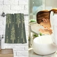 thumbnail image 7 of Yayeee 100% Cotton Hand Towels for Bathroom 16" x 28" Soft Absorbent Kitchen Towel, Hand Drawn Christmas Trees, 7 of 7