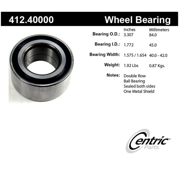 Centric 412.40000 Premium Ball Bearing