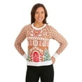 thumbnail image 1 of Chandail de Noël Laid pour Femmes « Gingerbread House », 1 of 8