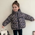 thumbnail image 5 of JFTTX Girls Puffer Jacket Leopard Print Zip Up Jackets for Girls Trendy Hooded Coat Toddler Fall Winter Cozy Outerwear with Pockets Size 12M-6Y, 5 of 9
