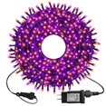 thumbnail image 1 of Cadena de luces LED Kemooie 300 de 30 m, color naranja y morado, resistente al agua, 1 of 7