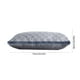 thumbnail image 3 of Almohada ergonómica cervical de terciopelo acolchado, blanca, fresca, con etiqueta de envío eliminada, color gris, 3 of 8