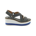 thumbnail image 2 of Kensie Womens Tia Iridescent Ankle Strap Wedge Sandals, 2 of 3