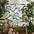 thumbnail image 2 of Greendale Home Fashions Outdoor High Back Chair Pad, Marlow Blue Floral, 2 of 6