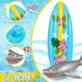 thumbnail image 3 of Tabla de surf inflable y decoración de luau con forma de tiburón Cunhill, 3 of 7