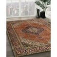 thumbnail image 3 of Ahgly Company Machine Washable Indoor Rectangle Traditional Saffron Red Area Rugs, 5' x 7', 3 of 7