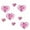 Hot Pink, variant on Costeam Hollow Heart Paper Garland 4 Large 4 Small Hearts,Valentine’s Day Hanging Decor for Home and Party,Festive Accessory