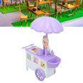 thumbnail image 1 of Mini Ice Cream Van, Simulation Safe Plastic Pretend Toy Wear  Dollhouse Ice Cream Cart  For Role Playing, 1 of 8