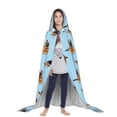 thumbnail image 3 of Honeii German Shepherd Dog Print Poncho Cape, Cloak Coat, Snuggly Hooded Wearable Blanket, Hooded Cape For Teenagers,Halloween Costumes-Large, 3 of 7