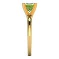 thumbnail image 3 of Solitaire Engagement Ring for Women - 1ct Natural Peridot in 14K Yellow Gold Promise Ring, 3 of 6