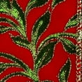 thumbnail image 3 of Regency International Printed Leaf Vine On Velvet Ribbon Set of 3 - 4" x 10 Yards, 3 of 3