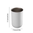 thumbnail image 3 of Xihbxyly Artículos En Liquidación Taza de Acero Inoxidable Enjuague Bucal, Taza de Acero Inoxidable para Leche, Taza de Café, Tarros de Acero Inoxidable Portátiles para La Familia, Vasos para Cepilos, 3 of 6