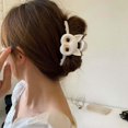 thumbnail image 1 of BR Pinza para el pelo con diseño de gato bonito para mujeres y niñas, pinza para el pelo grande blanca, pasadores elegantes, accesorios para el cabello grueso y fino, 1 of 5