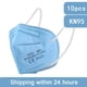 thumbnail image 1 of Mascarilla facial FFP2 de 5 capas, máscara de seguridad suave con filtración del 95%, antipolvo, certificado CE, KN95, 1 of 4