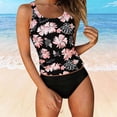 thumbnail image 5 of CONZONE Womens Period Tankini Sets 2 Peice Swimsuits for Women Menstrual Leakproof Swim Bottoms Hawaii Graphic Lightweight Summer Beach Bathing Suits, 5 of 6