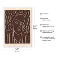 thumbnail image 2 of Portrait of a Woman - Alexina “Teeny” Duchamp - Vintage Woodcut Print by Henri Matisse c.1938 - Master Art Print 10in x 14in, 2 of 4