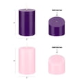 thumbnail image 4 of Mega Candles 4 pcs Unscented Christmas Advent Round Pillar Candle, Hand Poured Premium Wax Candles 2 Inch x 3 Inch, Holidays, Church, Decorations, Devotional, Celebration, Party & More, 4 of 4