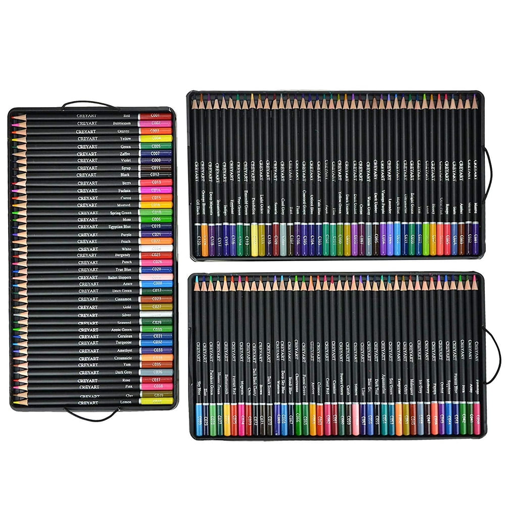 ODOMY 120Pcs Professional Colored Drawing Pencil Set for Adult and Kids 