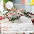 thumbnail image 2 of Christmas Dwarfs Bedding Duvet Cover Set Queen Size 4 Pieces Xmas Gnome Pine Tree Snow Linen Red Plais Bedding Set with Zipper Closure, 1 Comforter Cover 90x92 Inches 1 Flat Sheet & 2 Pillow Cases, 2 of 7