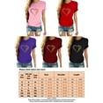 thumbnail image 2 of Gomelly Ladies T-Shirt Heart Print Tee Boho Tops Women Casual Sport Shirt Valentine's Day Tunic Blouse Pink 2XL, 2 of 2