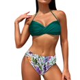 thumbnail image 1 of Aayomet Plus Size Swimsuit for Women Set Three Point Off Back Tie Funny Bikini Swimsuit (AG, L), 1 of 5