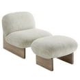 thumbnail image 5 of Loyal Accent Chair and Ottoman Set in Pearl Oak, 5 of 10