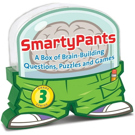 Melissa & Doug Smarty Pants 3rd Grade Card Set - 120 Educational, Brain-Building Questions, Puzzles, and Games