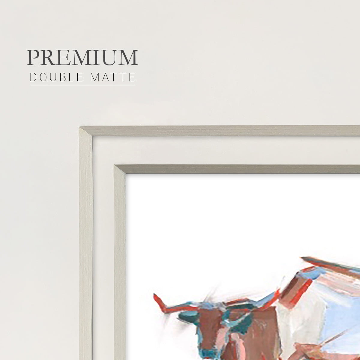 Modern Longhorns IIPremium Framed Print