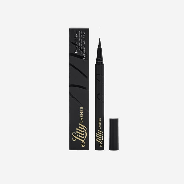 Delineador eléctrico Lilly Lashes - Negro | Delineador de ojos y adhesivo para pestañas 2 en 1 | Delineador de ojos resistente al agua durante todo el día | Delineador de ojos a prueba de manchas | De