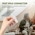 thumbnail image 4 of Phenofice 20Pack Tent Parts White Plastic Support for Tent Rod Connections, 4 of 8