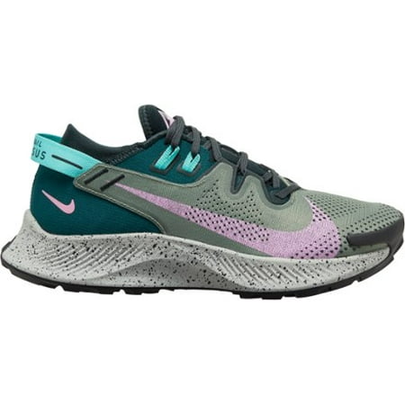 Nike Women's Pegasus Trail 2 Running Shoe, Black/Seaweed, 9 B(M) US