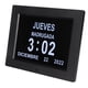 thumbnail image 3 of RELOJ DIGITAL CON CALENDALIO DE DIA, Atenuación Automática, Recordatorio De Medicamentos, Alarma, Reloj De Día, Negro, 8 Pulgadas, 3 of 7