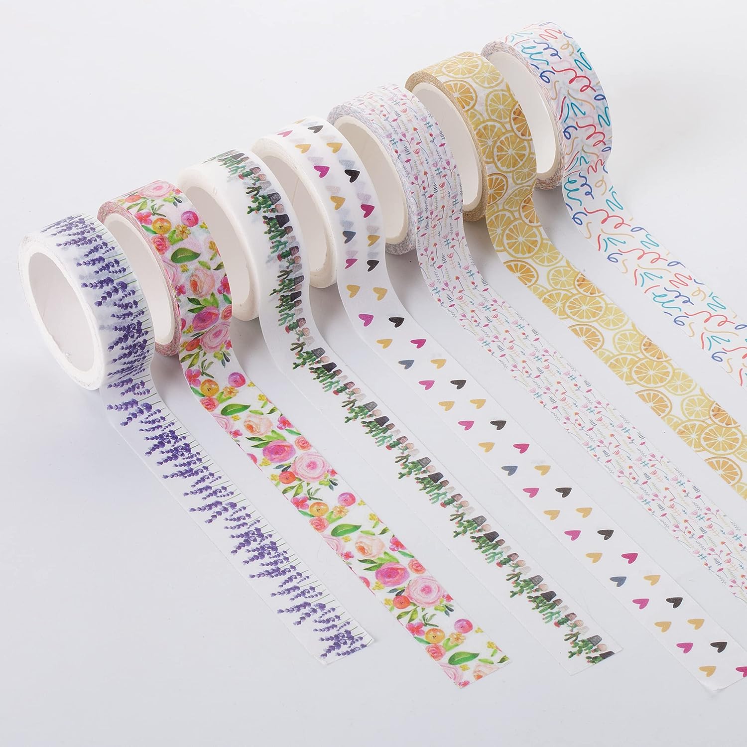 Mr. Pen- Washi Tape Set, 21 Pcs, Floral Washi Tape, Washi Tape