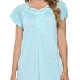 thumbnail image 4 of Casual Nights Women's Fancy Lace Floral Short Sleeve Nightgown, 4 of 5