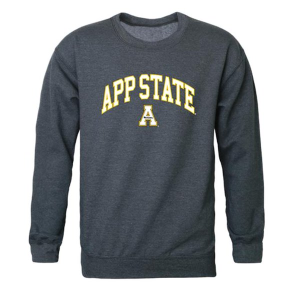 W Republic  Appalachian State University Campus Crewneck Sweatshirt&#44; Heather Charcoal - Medium