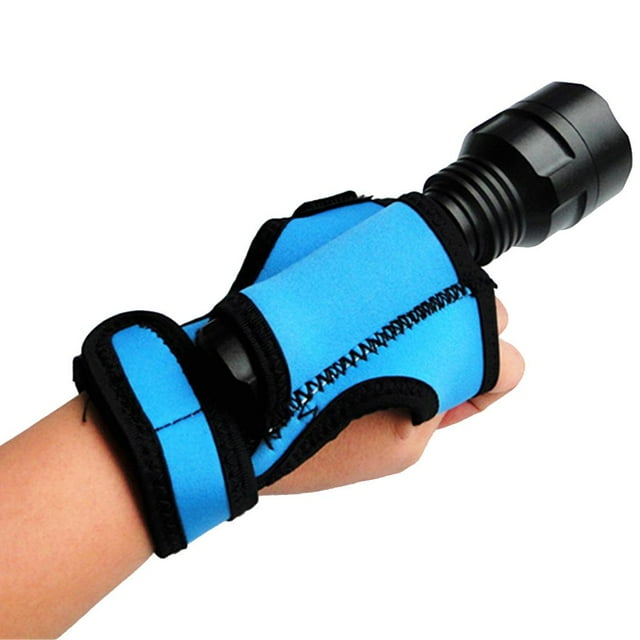 Soporte para linterna LED de neopreno de 3 mm para buceo, soporte para brazo de mano, correa para la muñeca Cola Soporte de linterna de buceo