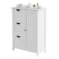 thumbnail image 4 of VASAGLE Armoire de Rangement de Salle de Bain pour Plancher, Unité de Rangement de Salle de Bain avec 3 Tiroirs, 1 Tablette Ajustable, Armoire de Salle de Bain Autoportante, 11.8 x 23.6 x 31.5 Pouces, Blanc, 4 of 9