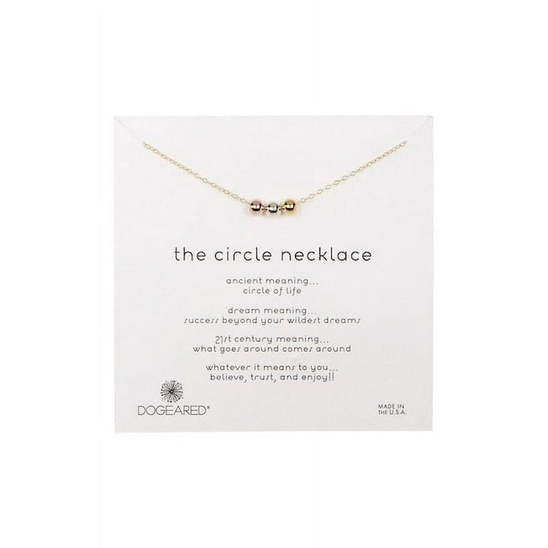Dogeared circle deals necklace silver