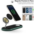 thumbnail image 3 of 3 in 1 Charging Station for Apple Devices, Wireless Charger, Faster Mag-Safe Charger Stand, Magnetic Wireless Charger Station for iPhone 15 14 13 12, Apple Watch Iwacth and AirPods (Alpine Green), 3 of 6