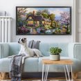 thumbnail image 2 of Hilo Algodón Ecológico Bordado Punto Cruz Impreso Dream Home 11CT 149x74cm, 2 of 9