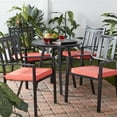 thumbnail image 4 of Greendale Home Fashions 18 x 18 in. Coral Outdoor Dining Seat Cushion (4-Pack), 4 of 6