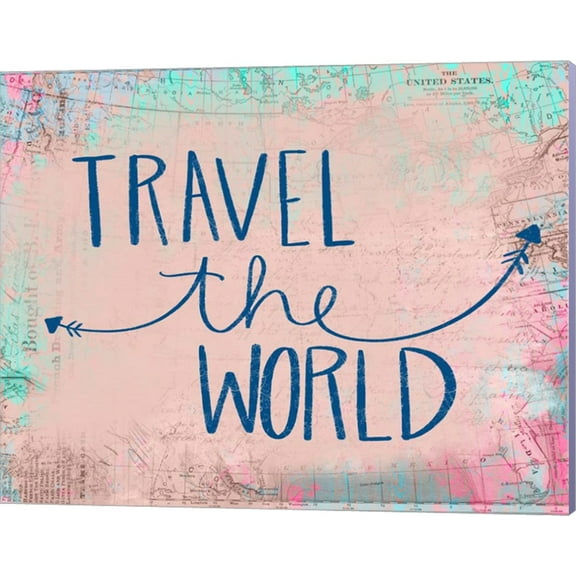 Travel the World by Katie Doucette, Canvas Wall Art, 20W x 16H