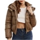 thumbnail image 2 of Chaquetas y abrigos casuales con capucha de manga larga para mujer, chaqueta de invierno lisa de manga larga, abrigo con cremallera, blusa, abrigo para mujer, 2 of 6