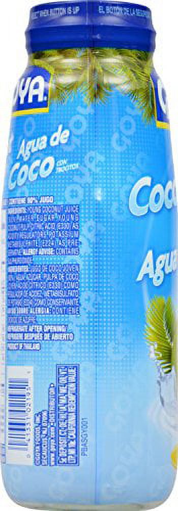 GOYA Coconut Water with Pulp, 13.5 fl oz Bottle, Tropical Beverage