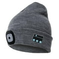 thumbnail image 1 of Gorro con Bluetooth Sunnimix LED de Punto Invierno Unisex Gris, 1 of 5