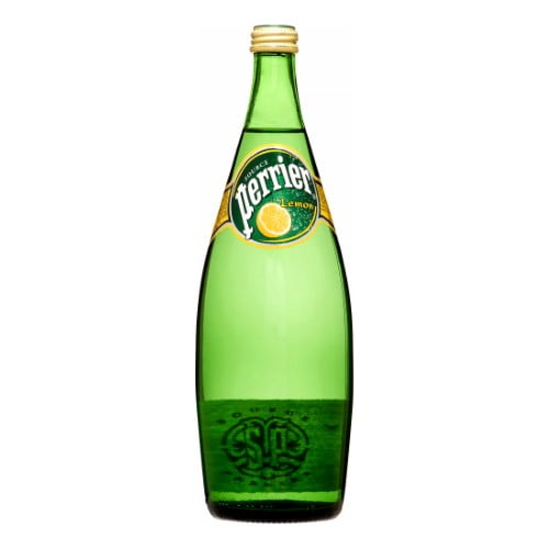 Perrier Sparkling Natural Mineral Water, Lemon, 25.3 Fl Oz, 12 Count by Nestle Waters North America