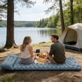 thumbnail image 6 of Slip-Resistant Inflatable Sleeping Pad, Puncture Resistant Lightweight Camping Mattress, Foot Pump, Air Mats For Travel Backpacking, Inflating Bed Camp Sleep Pads For Tent (1PC, Gray), 6 of 8