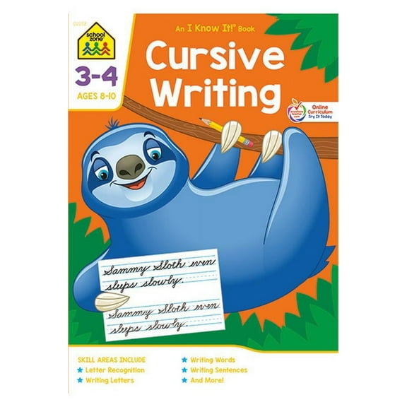 School Zone Cursive Writing Workbook